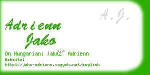 adrienn jako business card